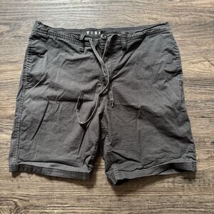 Vissla Mens Gray organic cotton Elastic Waist Drawstring Walk Shorts Mens Size L